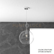 SOSP. OTTONE SAT. 1 LUCE GRANDE TRASPARENTE 1155OS-SG-TR