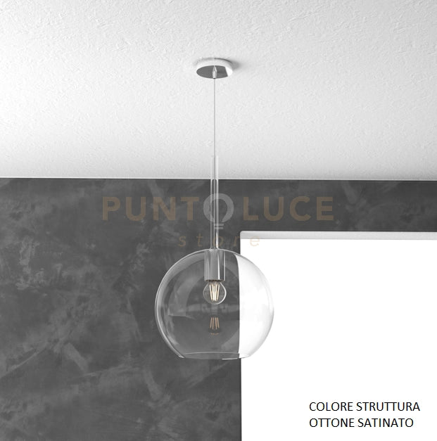 SOSP. OTTONE SAT. 1 LUCE GRANDE TRASPARENTE 1155OS-SG-TR