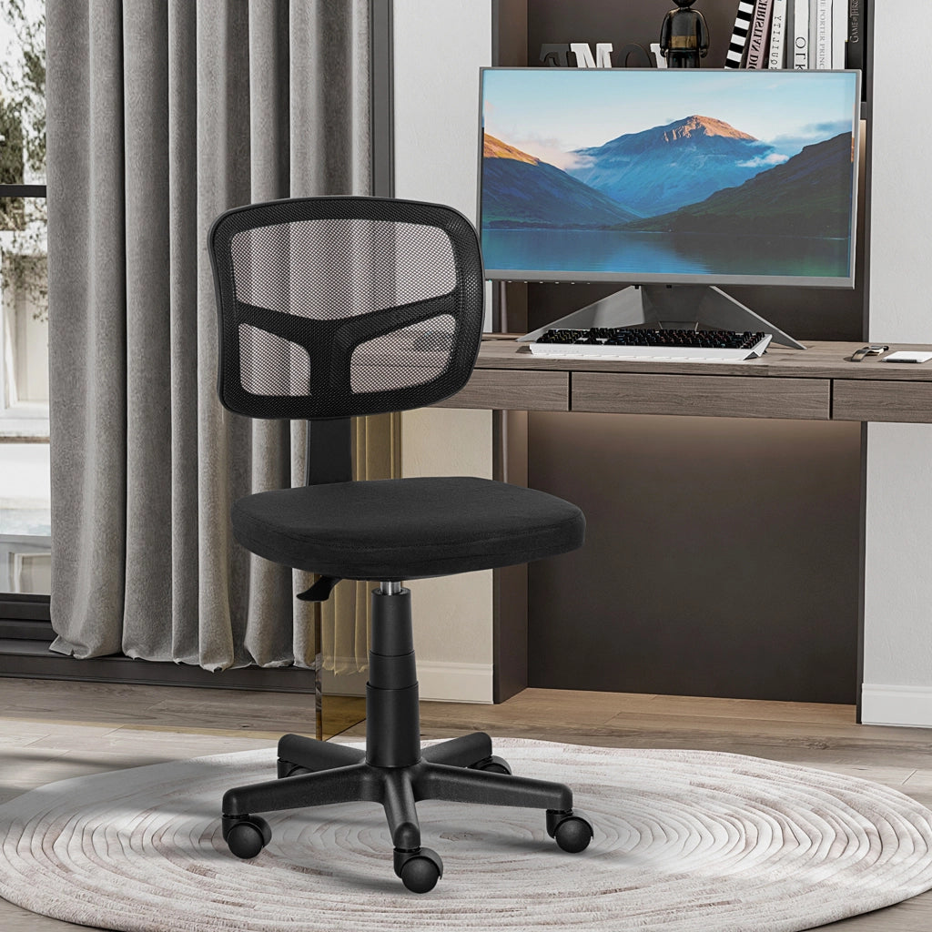 Sedia Ergonomica da Ufficio ¨C Minimal ¨C Rete, Regolabile in Altezza, Nero