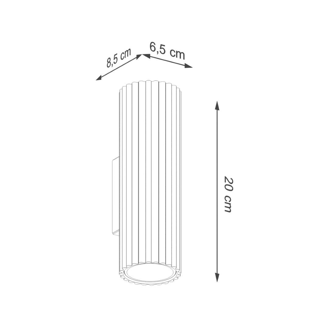 Lampada da parete KARBON 20 beige