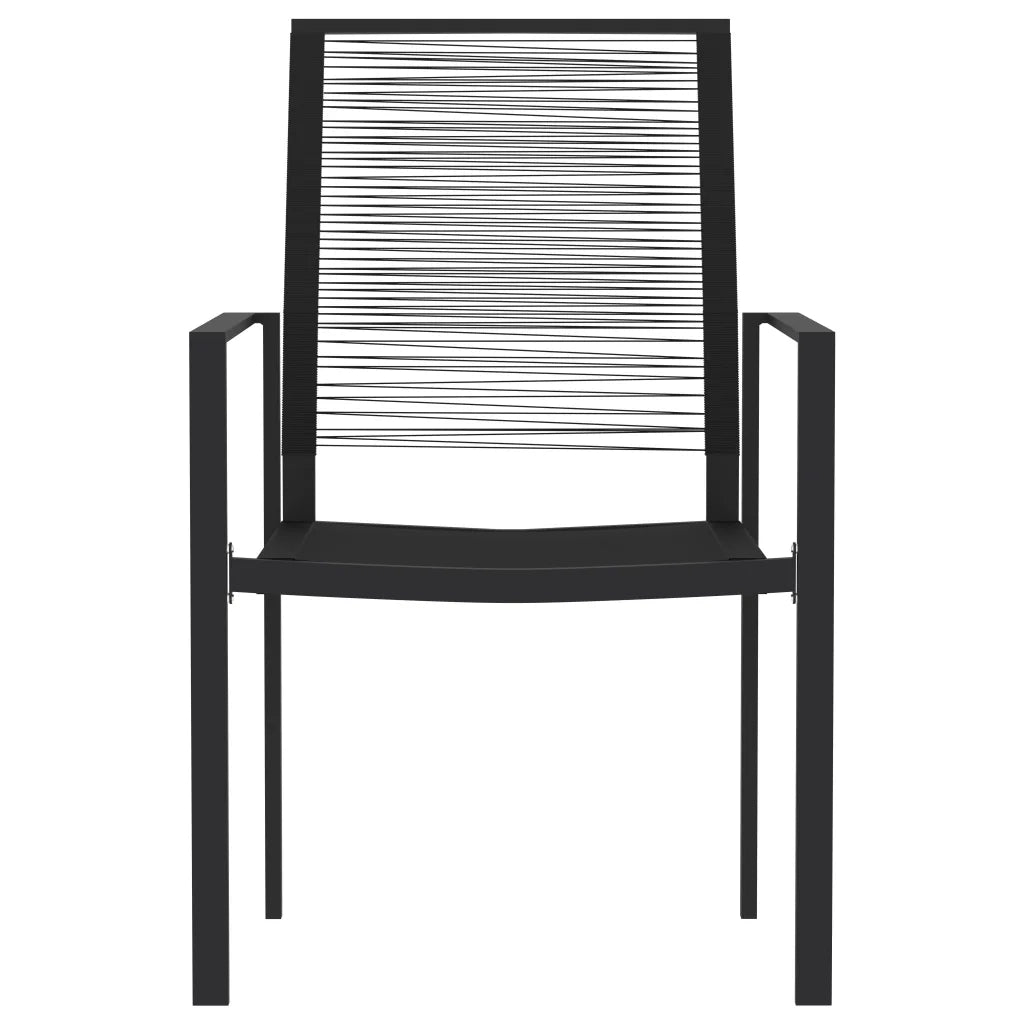 Set Mobili da Pranzo da Giardino 7 pz Nero 3099207