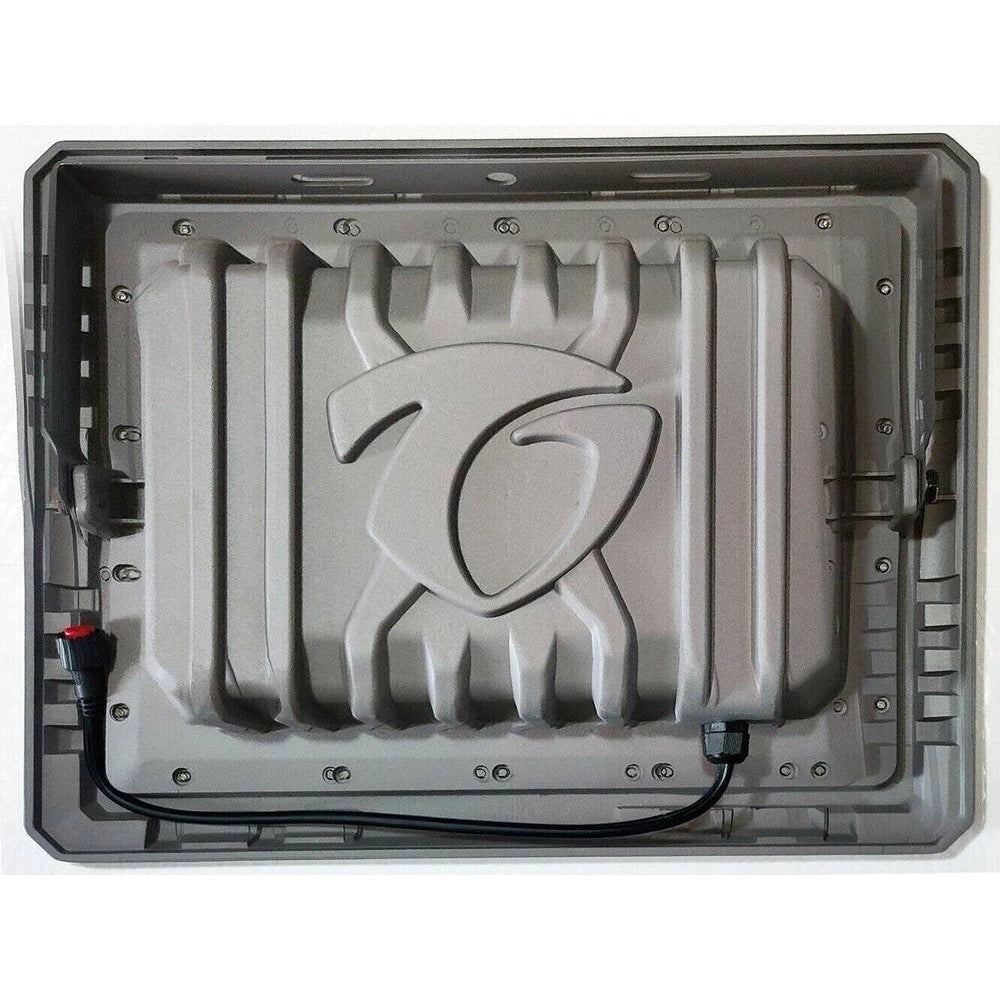Trade Shop - Faro 100 Watt Con Pannello Solare Luce Forte Telecomando Batteria Lunga Durata -