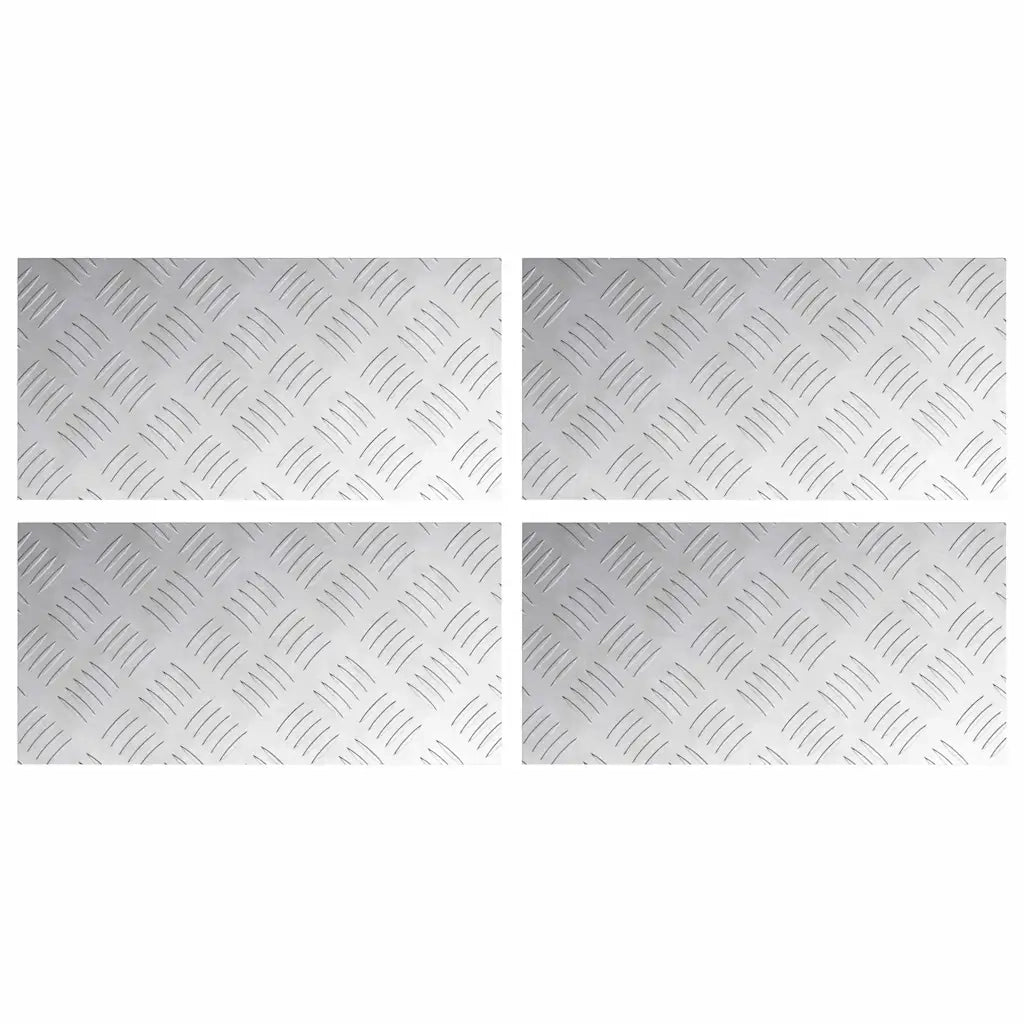 Gradini per Scale 4 pcs Argento 40 x 20 cm Alluminio 4104246
