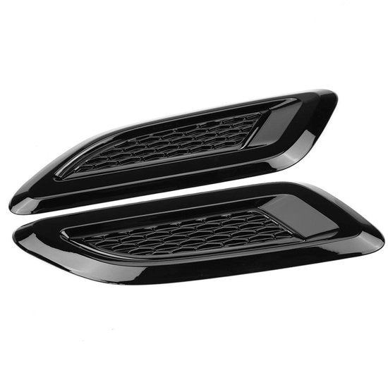 Copertura di Flusso d'Aria per Ventilazione - 32 x 10 cm - 1 Paio (Nero) - Luce di Ventilazione