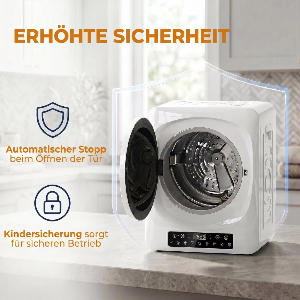 Asciugatrice Compatta a Evacuazione 1000W ¨C Xylo ¨C Bianco con Timer e Modalit¨¤ ECO