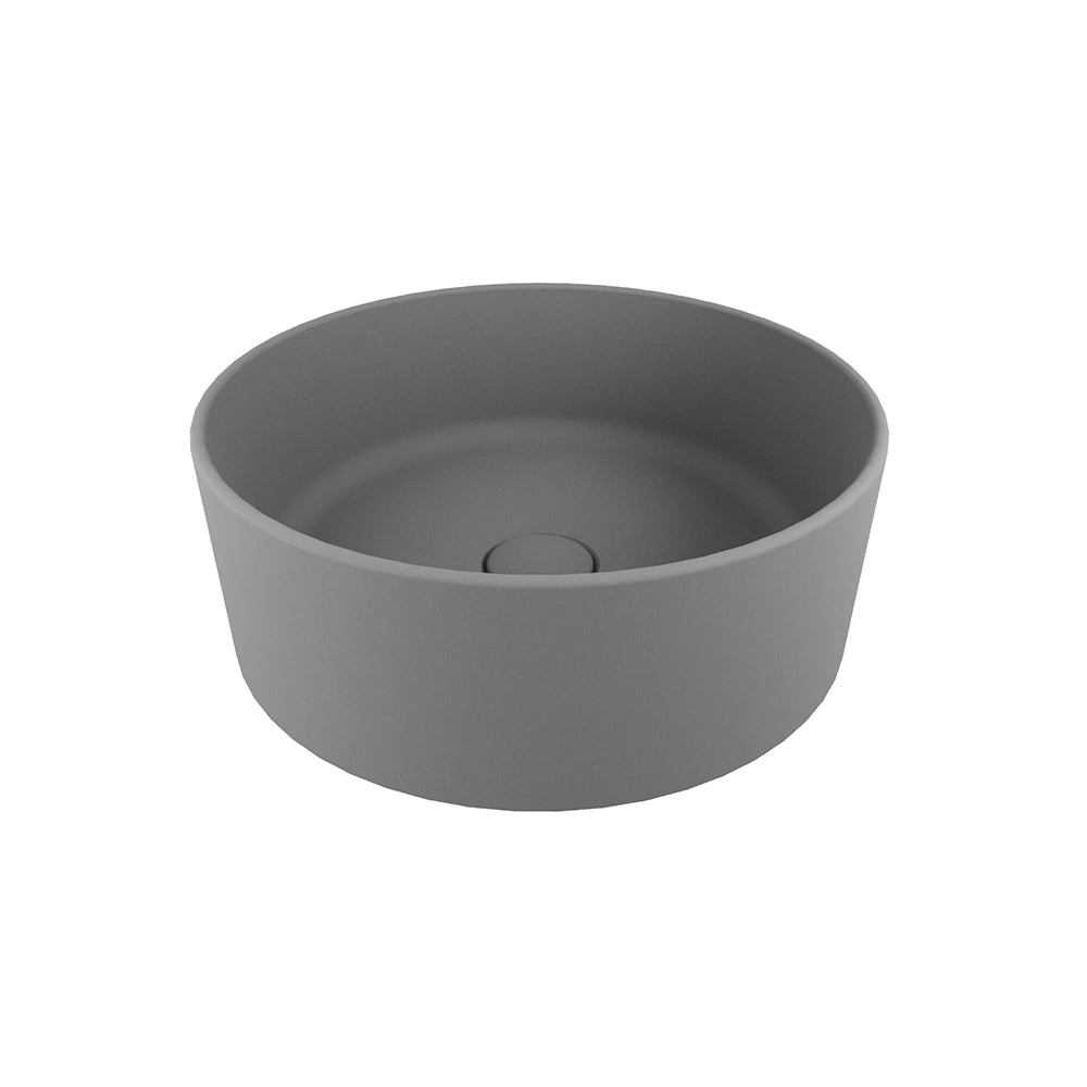 Lavabo da appoggio tondo 37,5x37,5x13,5 grigio | Tirreno