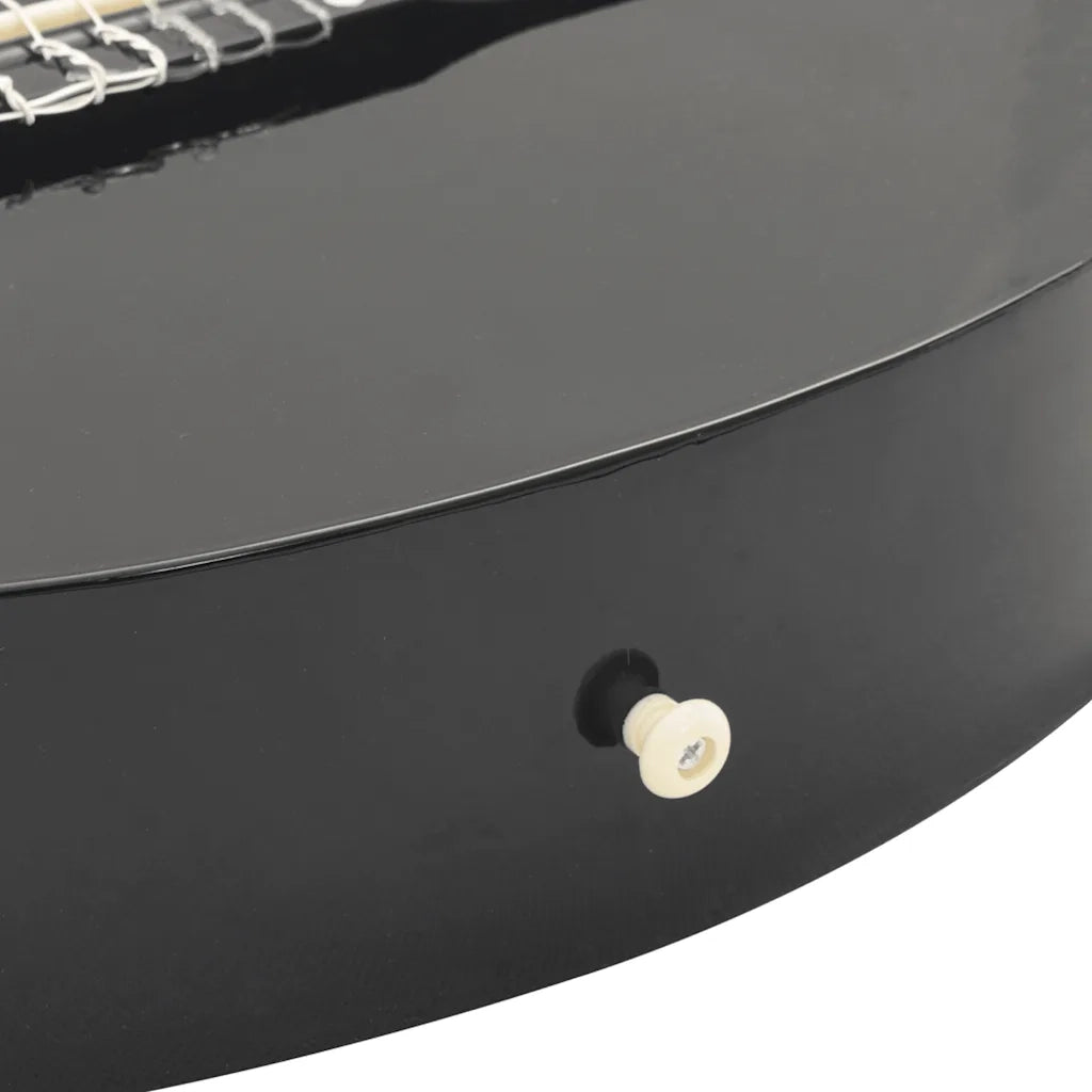 Chitarra Classica Western con Equalizzatore e 6 Corde Nera 70138