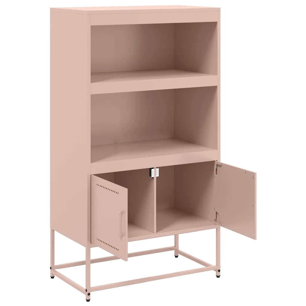 Credenza Rosa 68,5x38,5x123,5 in Acciaio 846501