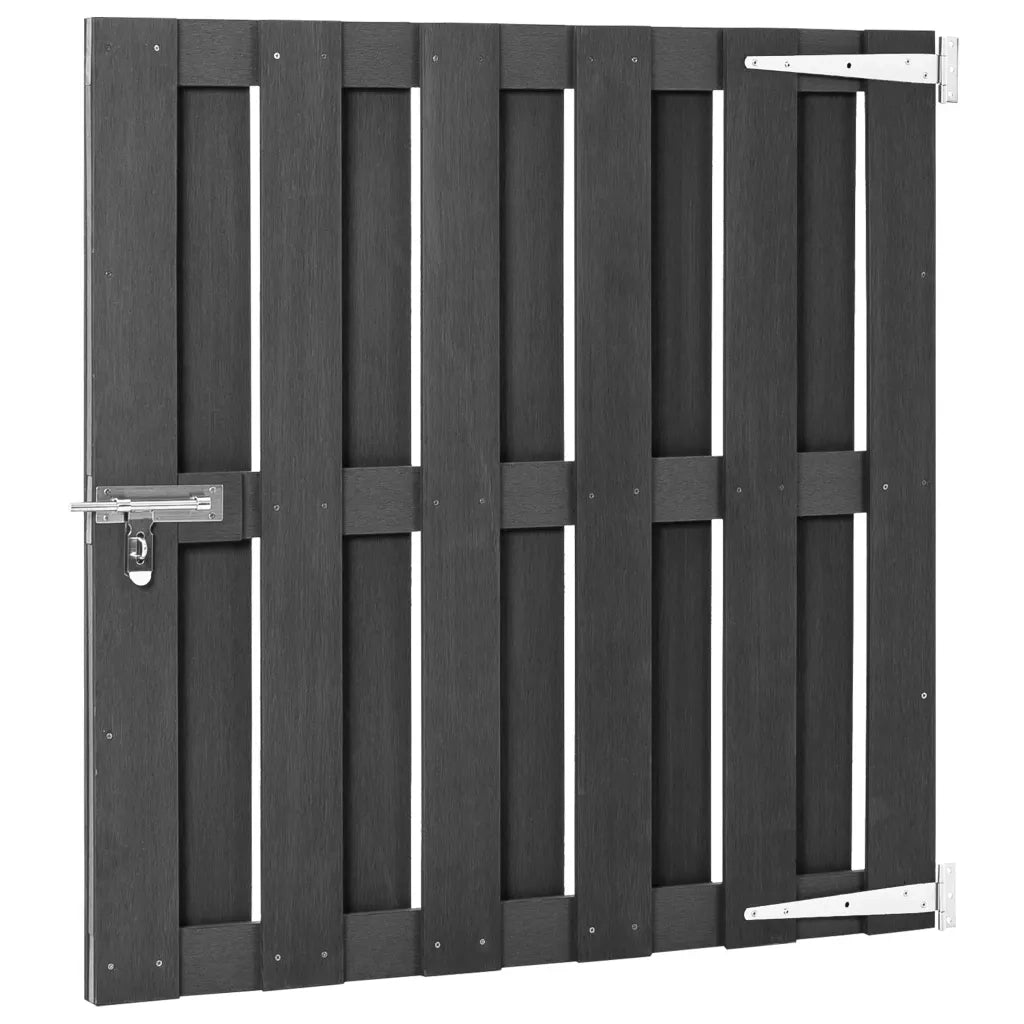 Cancello da Giardino in WPC 100x100 cm Grigio CFW2206248