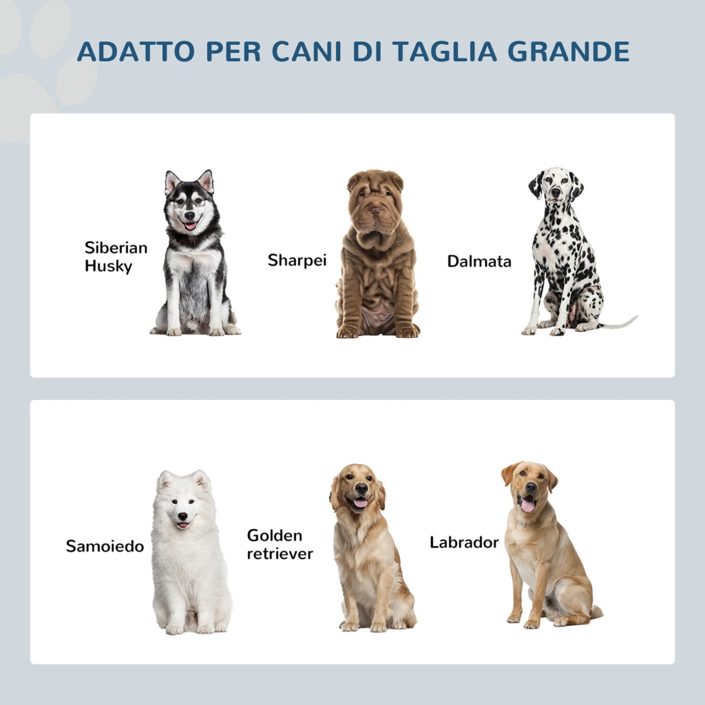 Ciotola per Cani Rialzata con Contenitore ¨C Minimal ¨C Nero 60x30x35.5cm