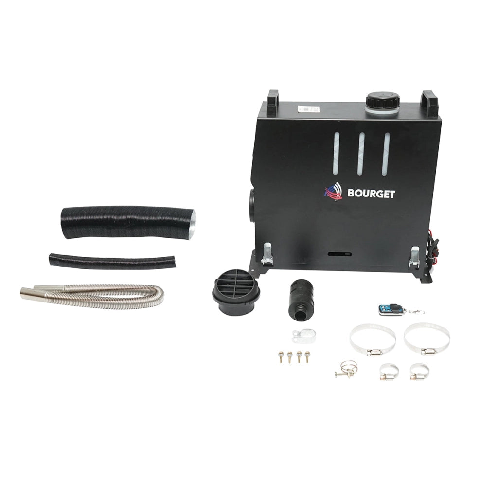 Riscaldatore stazionario, sirocco 12-24V, 5KW con display LCD e telecomando Bourget