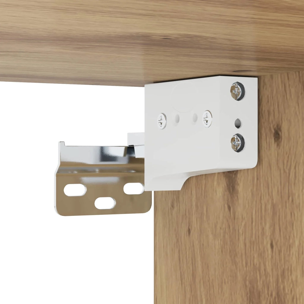 Unit¨¤ TV da Parete 5 pz | Armadietto TV | Mobile Porta TV Rovere artigianale Legno multistrato