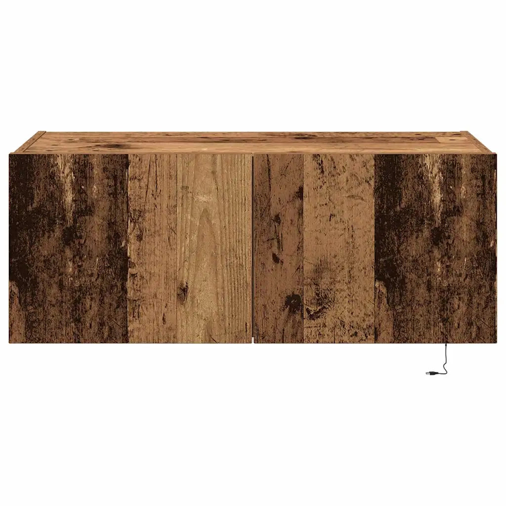 Mobile TV da parete-Mobile TV a Muro-Credenza TV Legno vecchio 80 x 35 x 31 cm