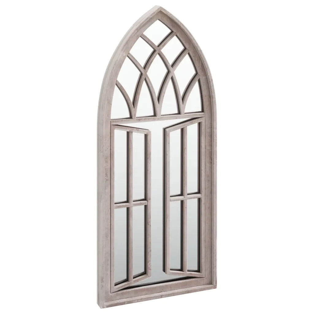 Specchio da Giardino Sabbia 70x30 cm in Ferro per Uso Esterno 318363