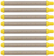 Filtro a 100 Mesh - 8 pezzi - Acciaio inossidabile - Plastica - Adatto per macchine di aspersione senza aria - Lunghezza 102 mm - Filtro a lama di aspersione