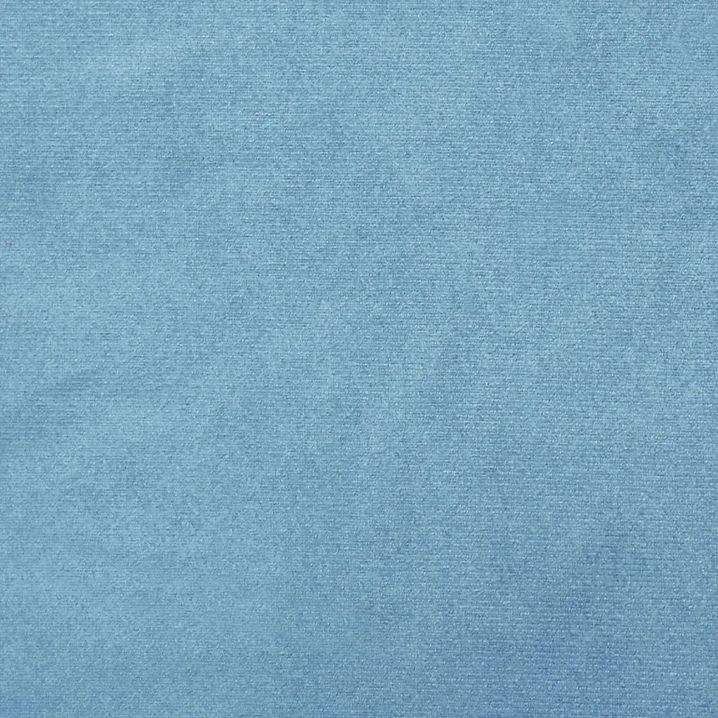 Sgabello Rotondo con Contenitore Azzurro in Velluto 31 x 37 cm 340291