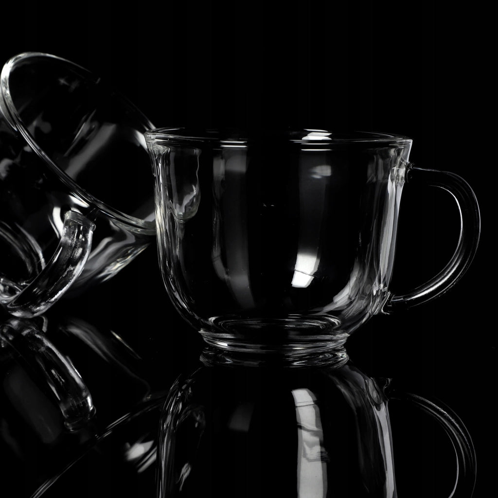 Set di 4 bicchieri da tè/caffè invernali KADAX da 480 ml con manico.