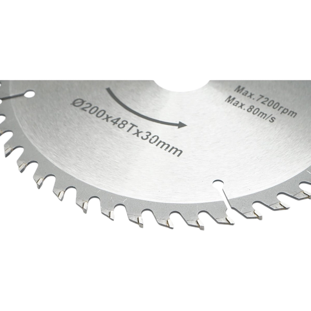 Disco circolare in widia per legno 200 × 30 mm, 48 denti, velocità massima 7.200 rpm Breckner Germany