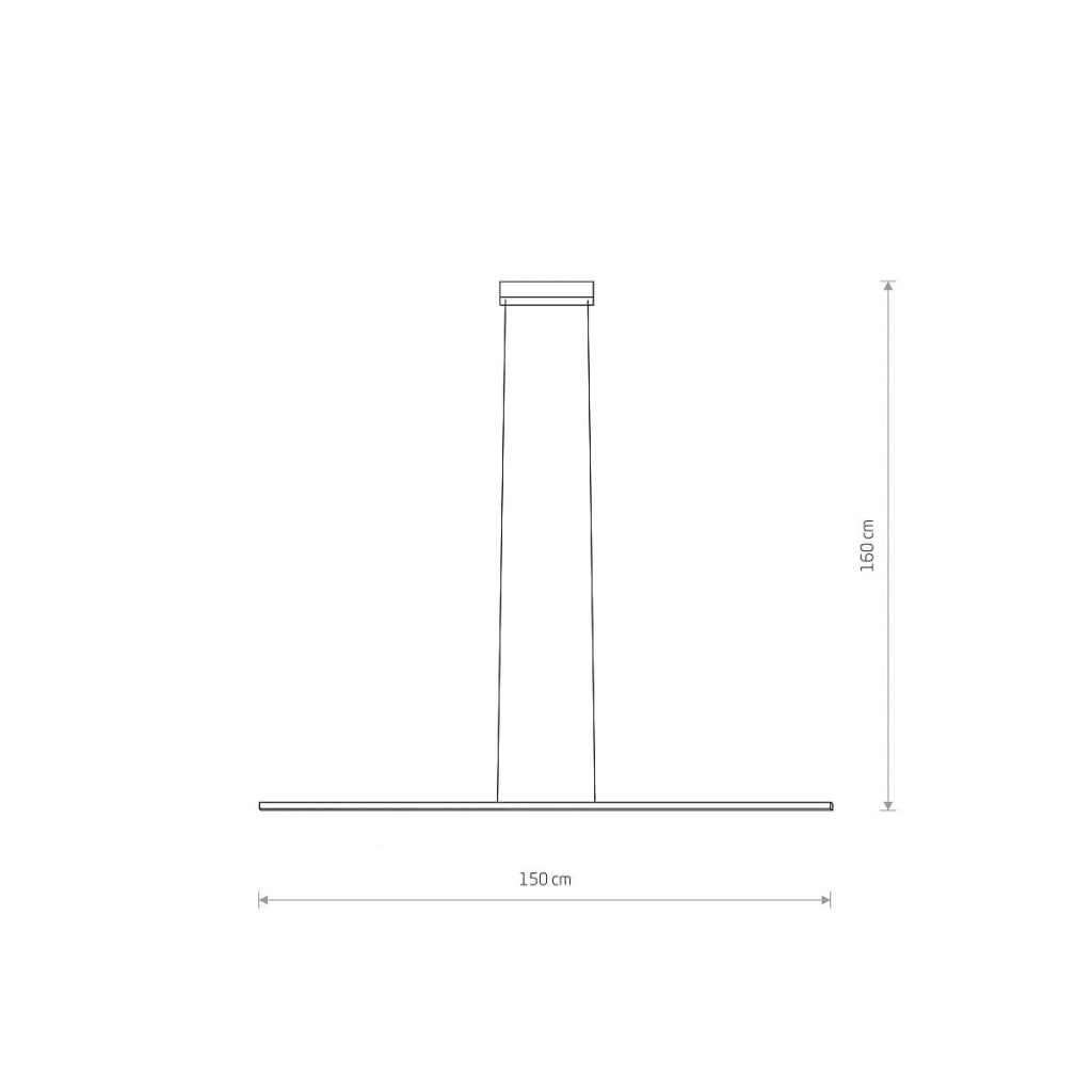 Lampada sospensione LED Nowodvorski BAR 150 cm nera