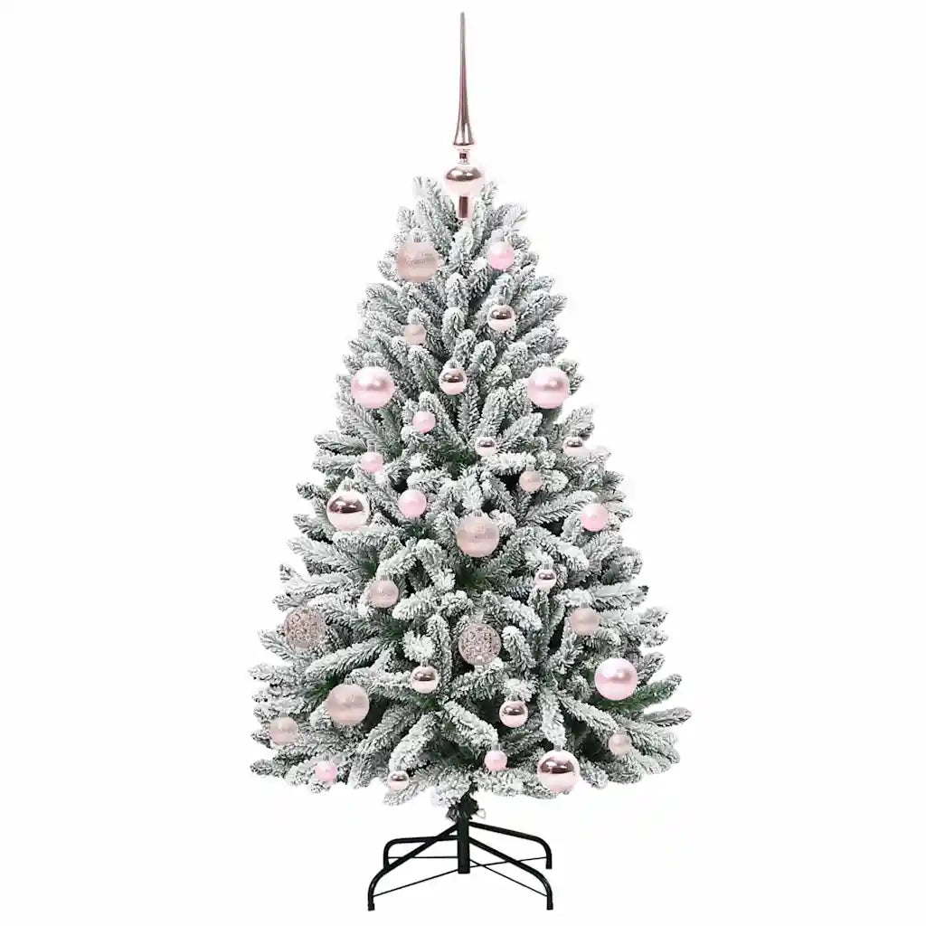 Albero di Natale artificiale con 150 LED Verde e Bianco 120 cm 3395732