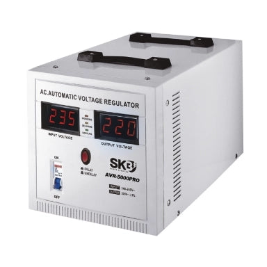 STABILIZZATORE ELETTRONICO DI TENSIONE PROFESSIONALE 5000VA 3000W SKB