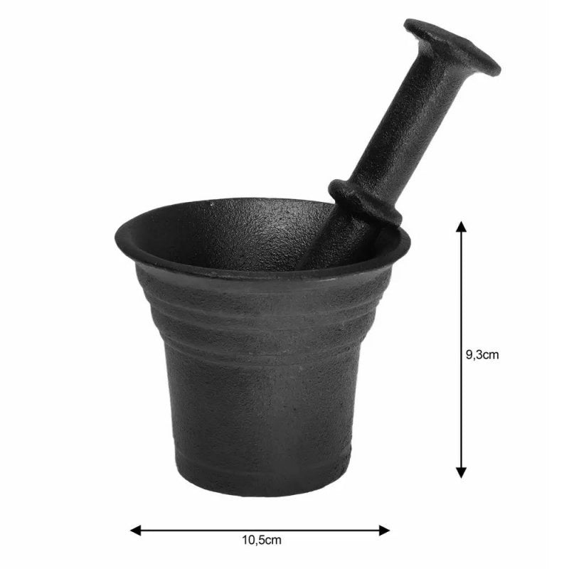 Mortaio in ghisa Kinghoff KH-1196 per macinare spezie ed erbe aromatiche
