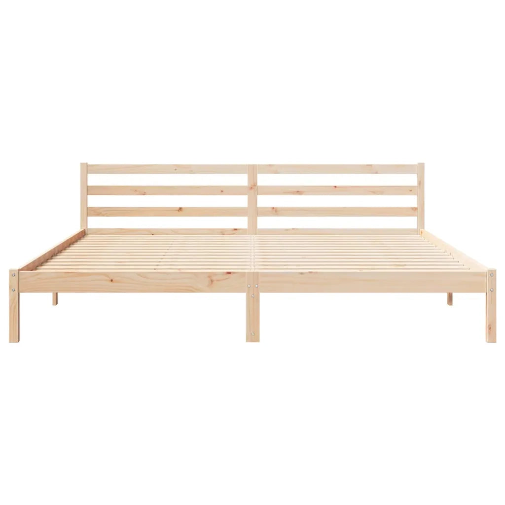 Letto matrimoniale | Letto per adulti | Struttura del letto Marrone 225,5 x 185,5 x 69,5 cm