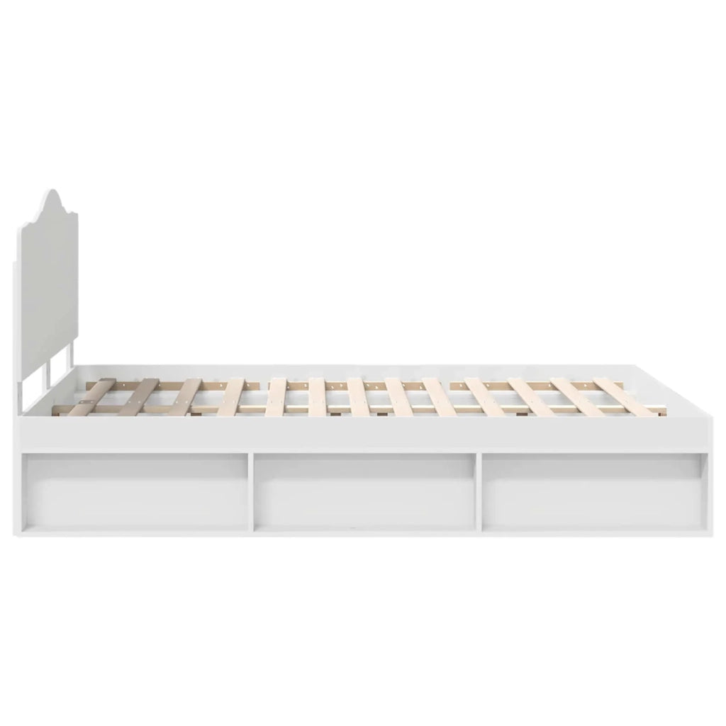 Struttura del letto Bianco 160 x 200 cm Pino massello 3413281