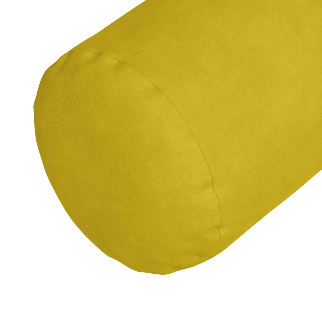 Cuscini a rullo 2 pz | Cuscini per sedie Giallo ? 25 x 70 cm Tessuto in Cords