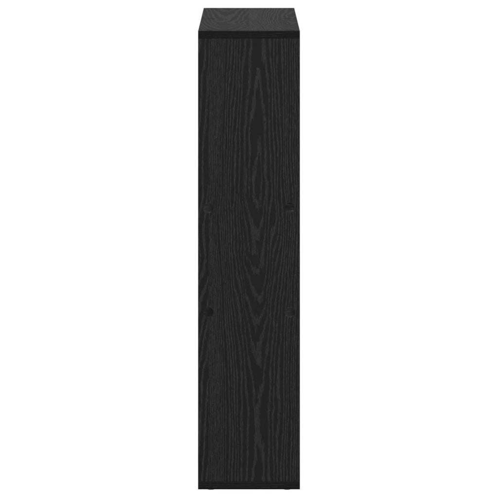 Armadio per Libri Rovere Nero 63 x 20 x 90 cm Legno multistrato 879673