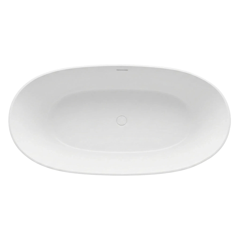 Vasca Da Bagno Freestanding In Acrilico Roma 170 Copritappo bianco