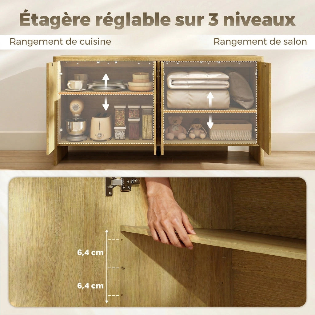 Buffet ¨C zephmum ¨C quercia, 147x40x77 cm