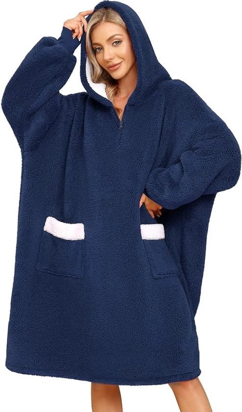 Hoodie oversized, deken di piuma enorme per uomo e donna