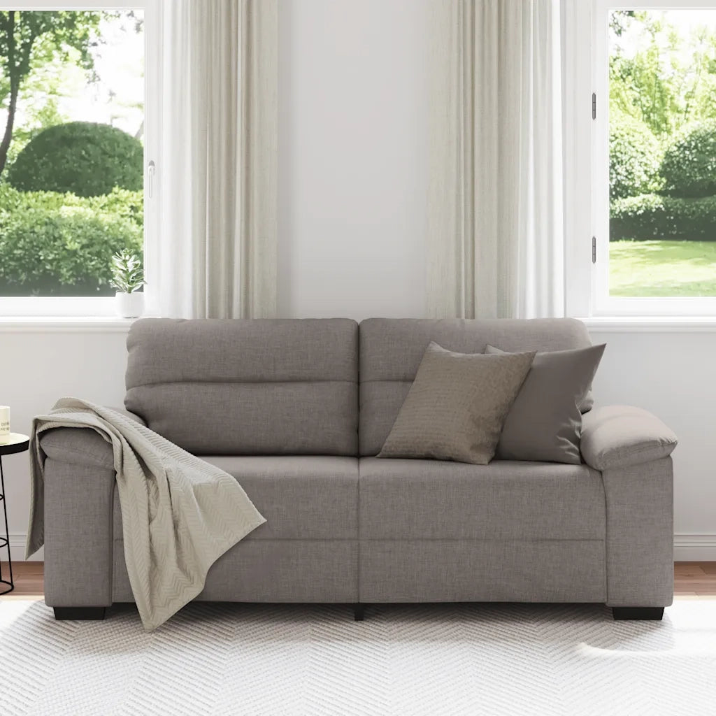 Divano a 2 Posti-Sofa 2 Posti Tortora 140 cm in Tessuto 633813