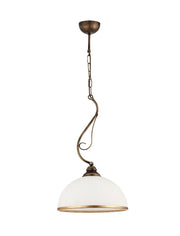 Lampada sospensione rétro bronzo patinato E27 XSARA Jupiter