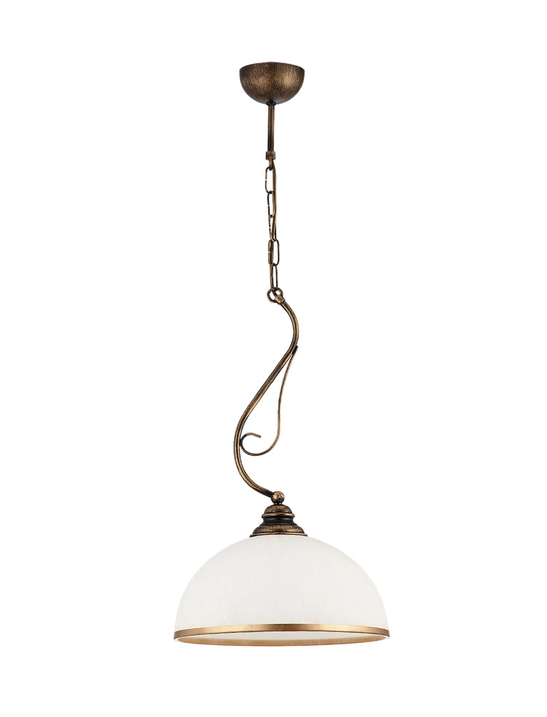 Lampada sospensione rétro bronzo patinato E27 XSARA Jupiter