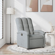 Poltrona reclinabile in tessuto grigio chiaro 3205380