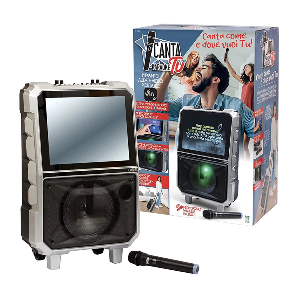 CANTA TU KARAOKE GIOCHI PREZIOSI (HY2110) - DISPLAY TOUCH 14" - 40W - BLUETOOTH - WIFI - ANDROID - LUCE LED RGB