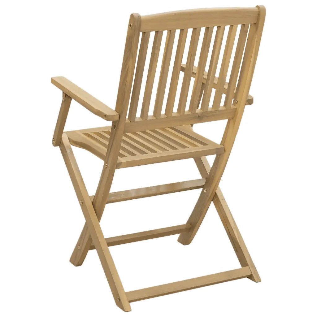 Sedie Giardino Pieghevoli 2 pz | Sedie da Esterno 54x61x88 cm Massello Acacia