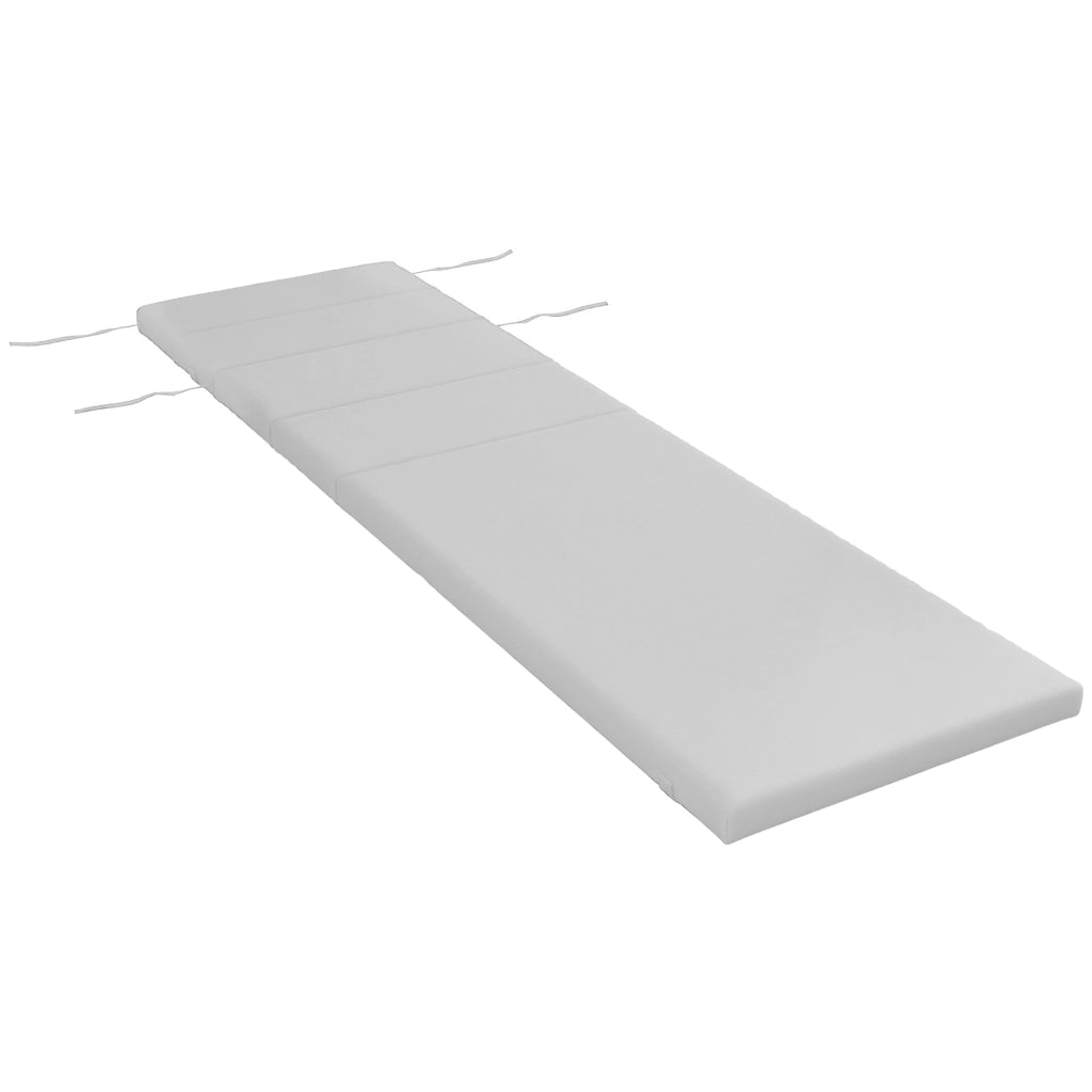 Cuscino per Sdraio e Lettino ¨C Zephmum ¨C Grigio Chiaro in Tessuto