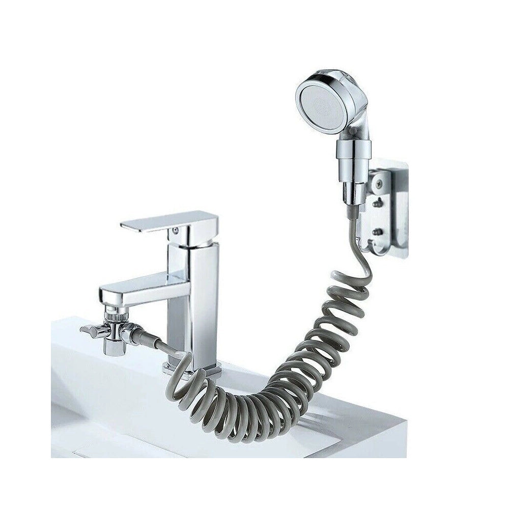 Trade Shop - Doccia A Mano Doccetta Portatile Per Lavandino +tubo Anticalcare Campeggio -