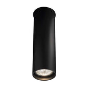 Faretto soffitto nero cilindro 20cm GU10 10W Shilo