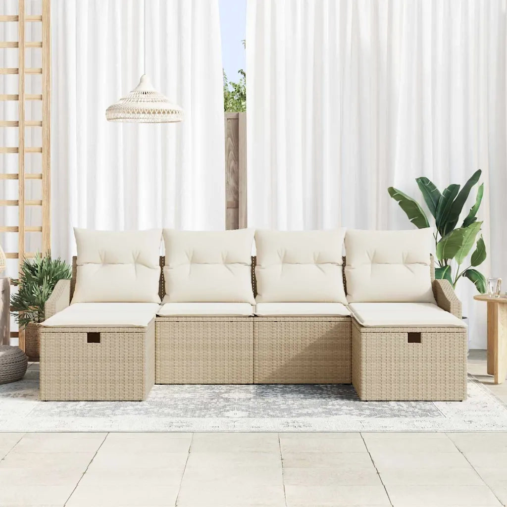 Set di divani con cuscino 6 pcs polyrattan 3360652