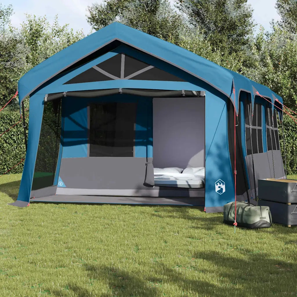 Tenda Familiare Blu e Grigio 620 x 322 x 240 cm Poliestere 4100698