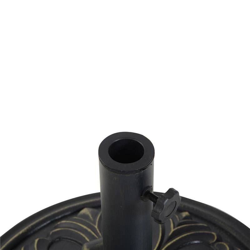 BASE PER OMBRELLONE TONDA IN RESINA 48 X 34 CM COLORE BRONZO