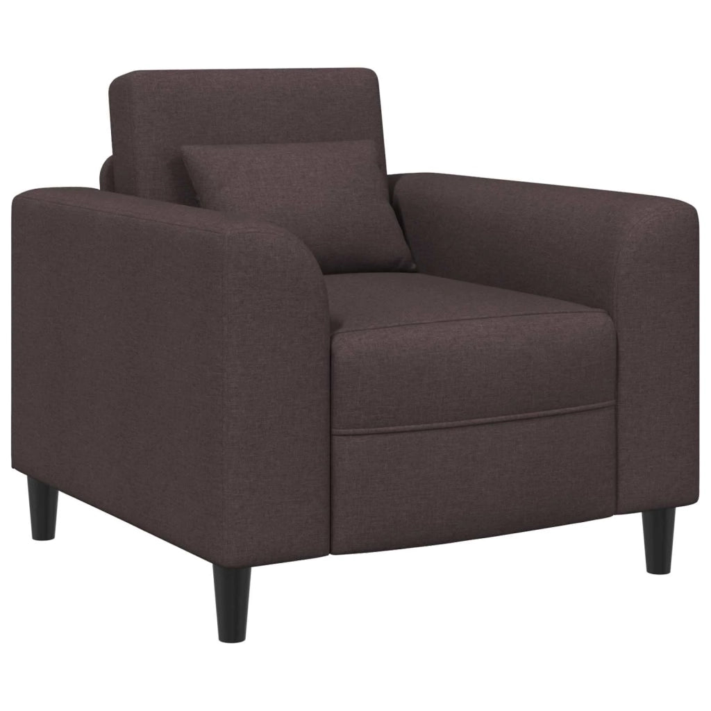 Poltrona Marrone Scuro Tessuto 42042458