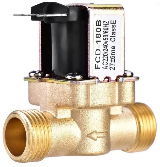 Valvola magnetica 1/2 pollici - Valvola solenoide - Valvola idraulica - Regolatore di pressione - Materiale DZR di alta qualità - Durata superiore a 100.000 cicli - Valvola idraulica