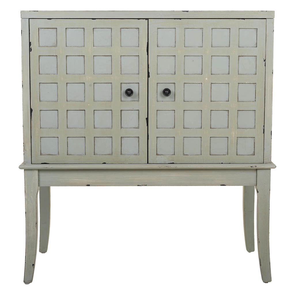 Mobile da ingresso in legno verde 81,5x39x90h