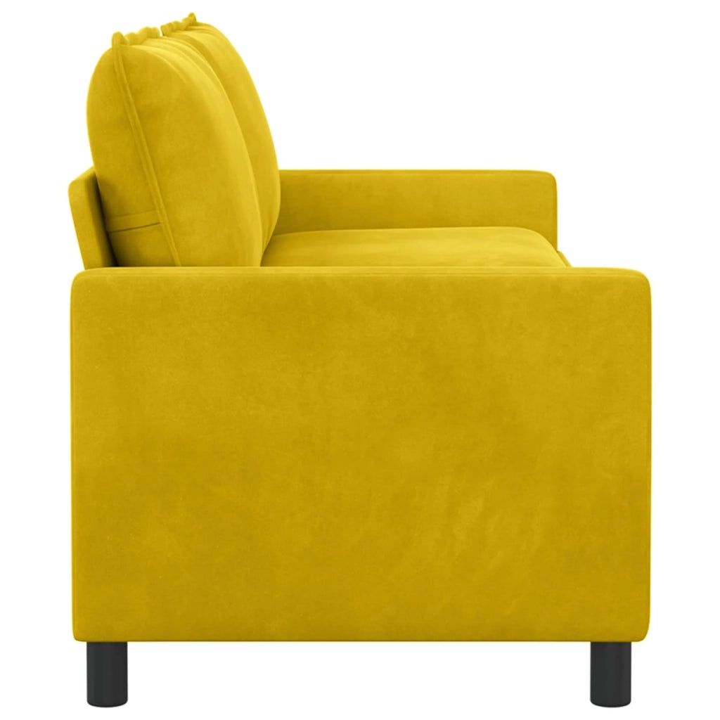 Divano Giallo 196 x 81 x 87,5 cm Velluto 42028887