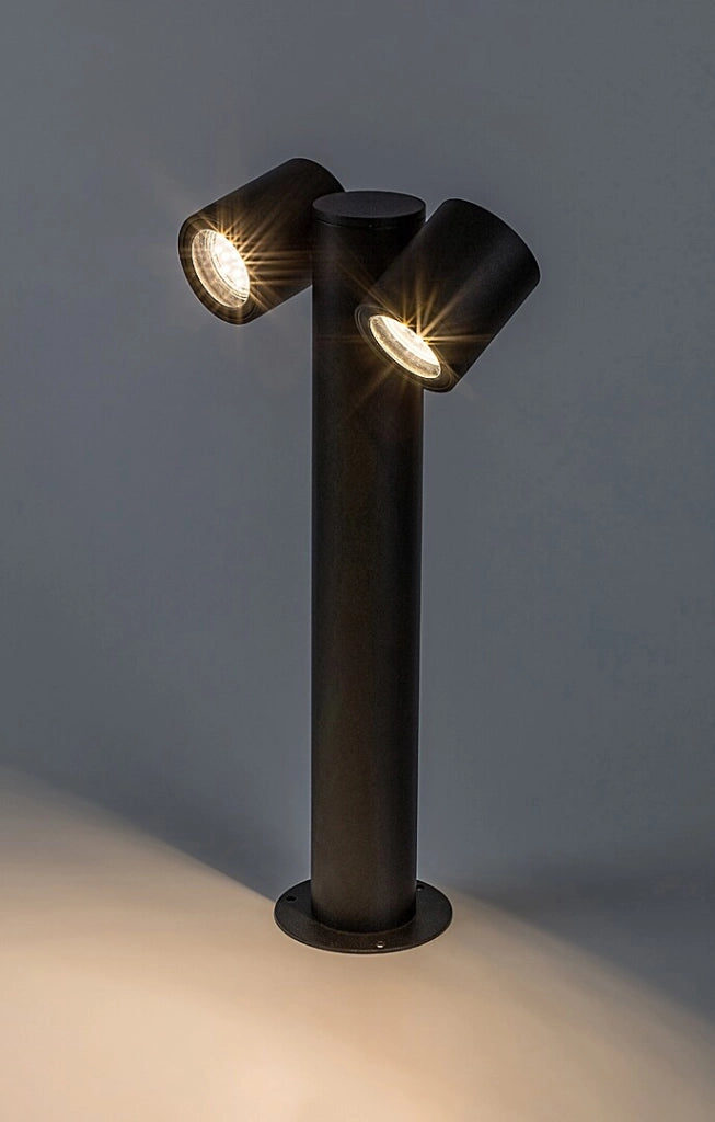 Lampada paletto esterno nero 44cm 2xGU10 IP44 Rabalux